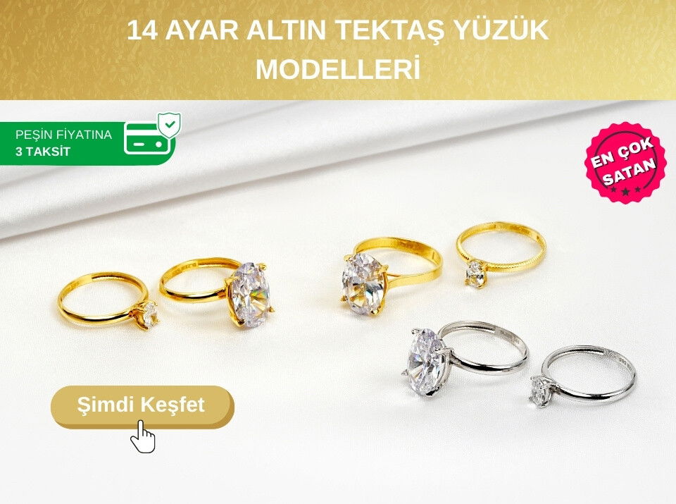 Oval Taşlı Tektaş